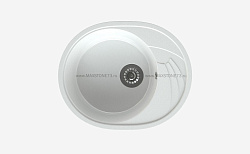 MAXSTONE Мойка глянцевая MS-8 (белый снег) 570*460*200